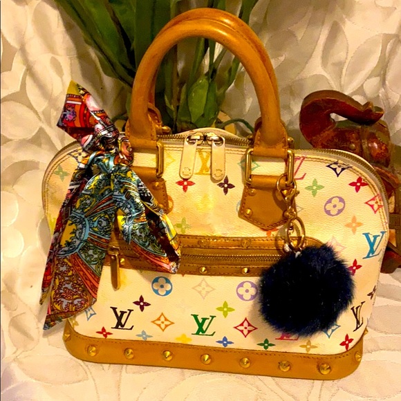 COPY - Louis Vuitton multicolor Murakami Satchel Alma - Picture 2 of 16